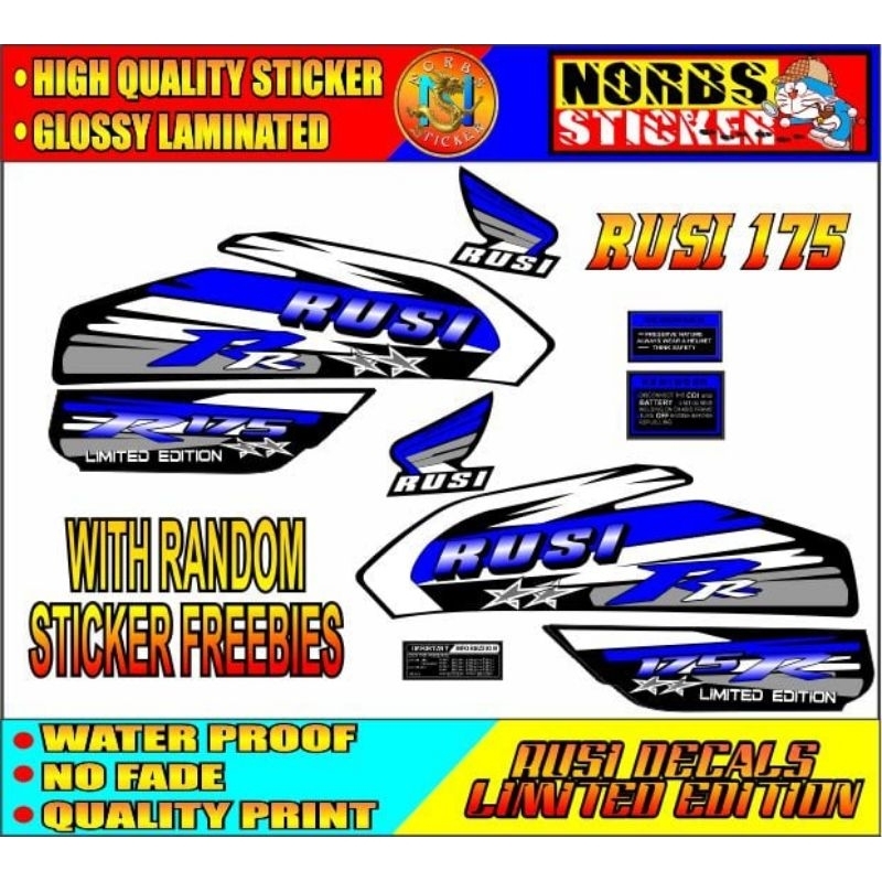 RUSI 175 LIMITED EDITION STICKER DECALS | Shopee Philippines