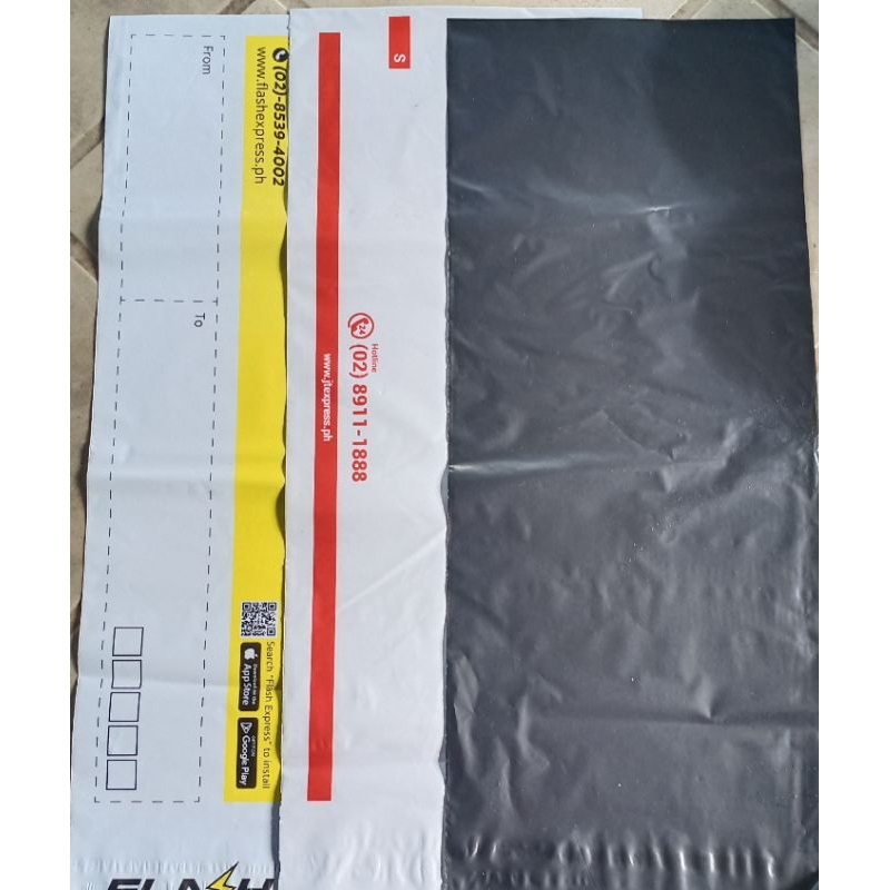 3 Courier Pouch w self adhesive (red logo, kidlat & black pouch ...