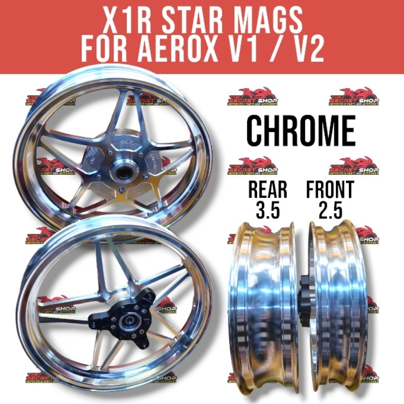 X1R CNC STAR MAGS FOR AEROX V1 / V2 | Shopee Philippines