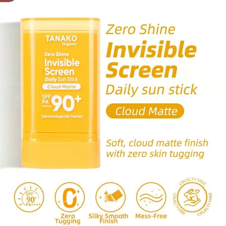 TANAKO Zero Shine Invisible Screen Daily Sun Stick SPF 90+ 50G | Shopee ...