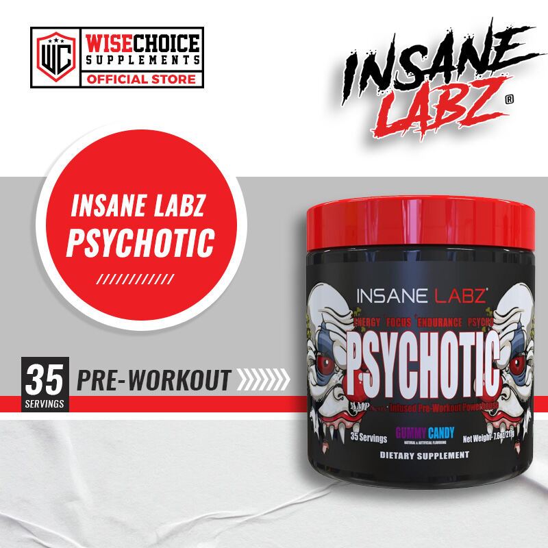 Insane Labz Psychotic Pre Workout 35 Servings | Shopee Philippines