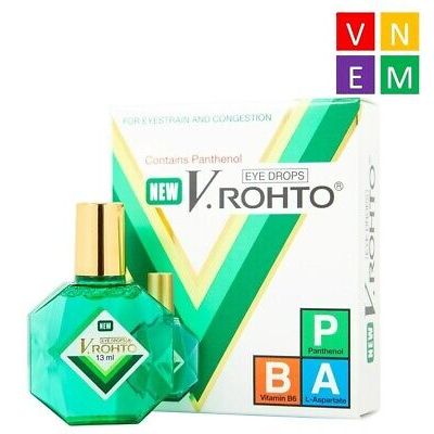 New V.Rohto Eye Drops 13Ml For Eyestrain, Congestion, Mentholatum ...