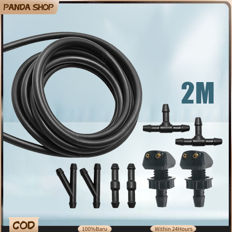 9pcs 2M Car Windscreen Washer Hose I/T/Y 3 Type Pipe Adapter Connectors ...