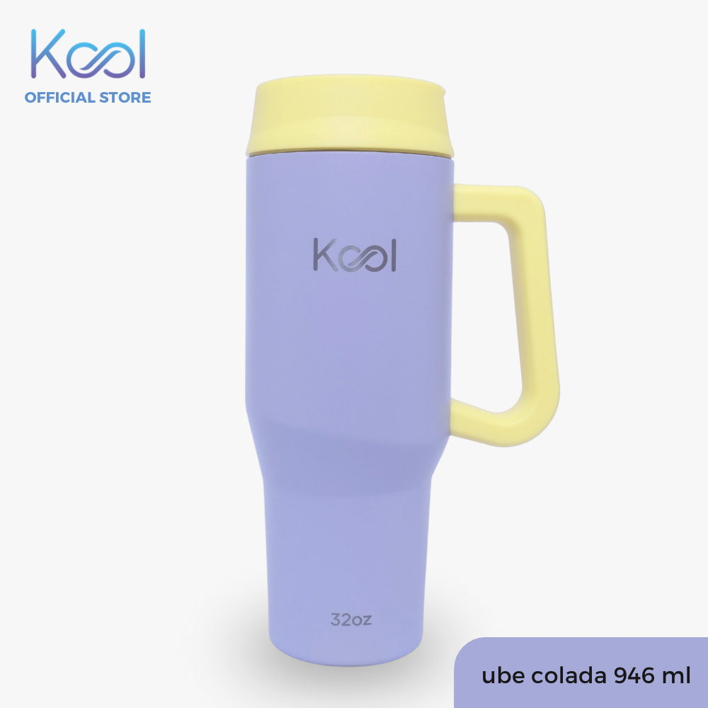 Kool Insulated Stainless Steel On-The-Go Tumbler With Straw - Ube ...