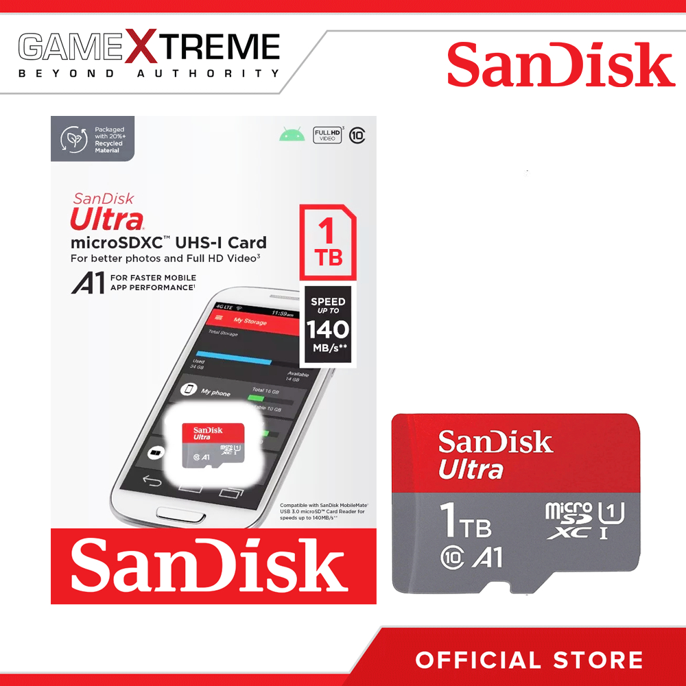 SanDisk Ultra microSD A1 series UHS-I Card (SDSQUAC
