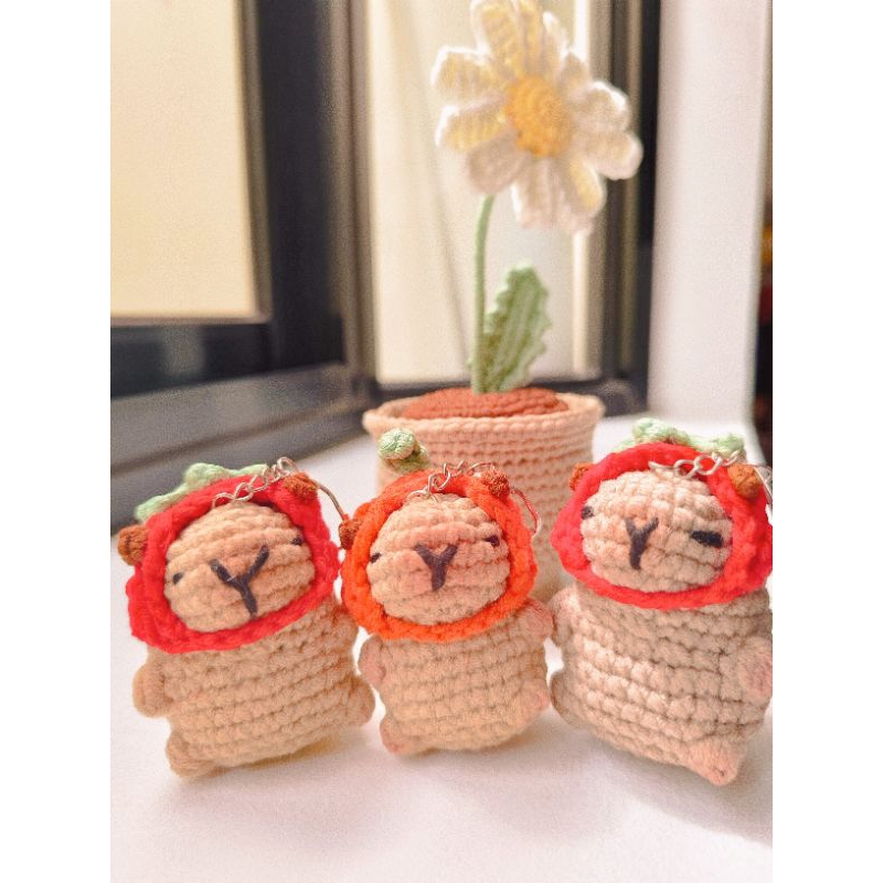 Capybara Crochet Keychains / Bag charm | Shopee Philippines