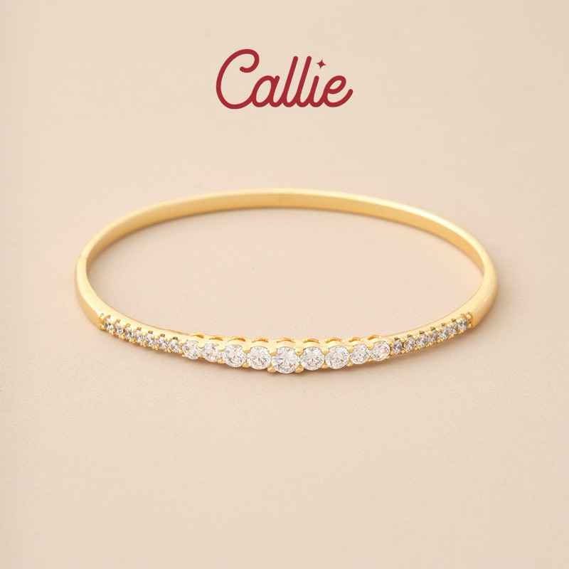 Callie 14k Gold Plated Premium Tiara Diamond Bangle Shop Callie ...