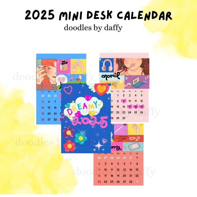 Dreamy Girly 2025 Desk Calendar Shopee Philippines