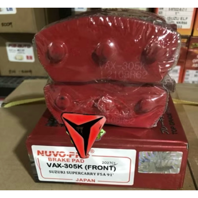 BRAKE DISC PAD RED BOX VAX-305K FRONT SUZUKI SUPERCARRY F5A MULTICAB 91 ...
