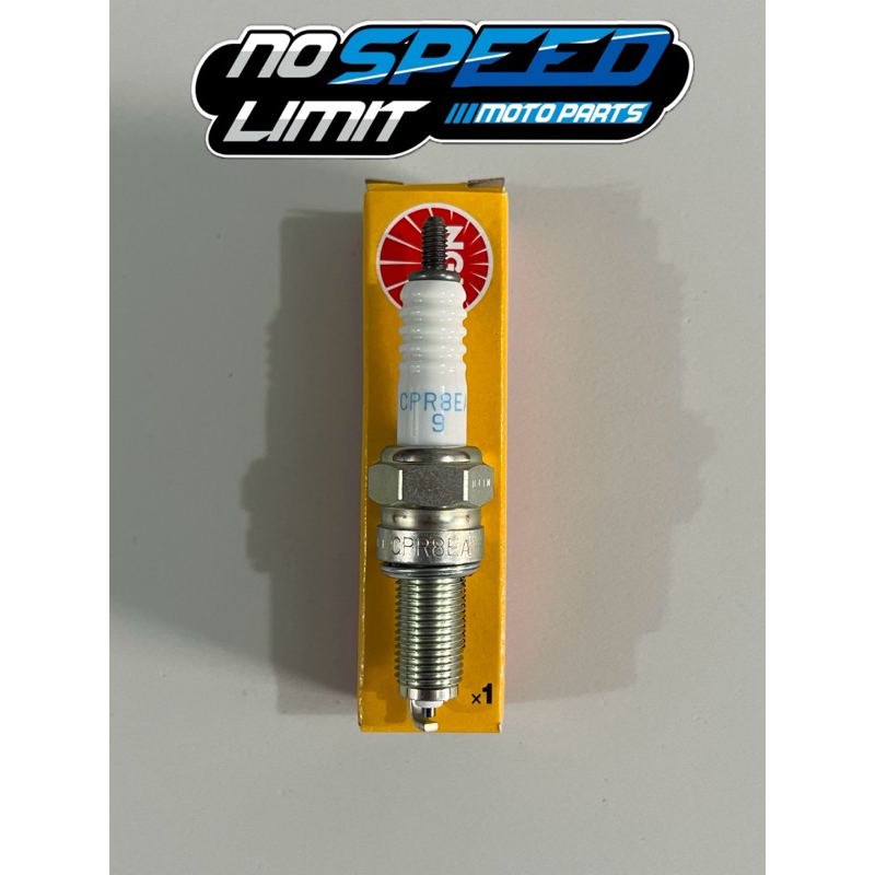 NGK CPR8EA-9 STANDARD SPARK PLUG FOR HONDA BEAT/CLICK, YAMAHA AEROX ...