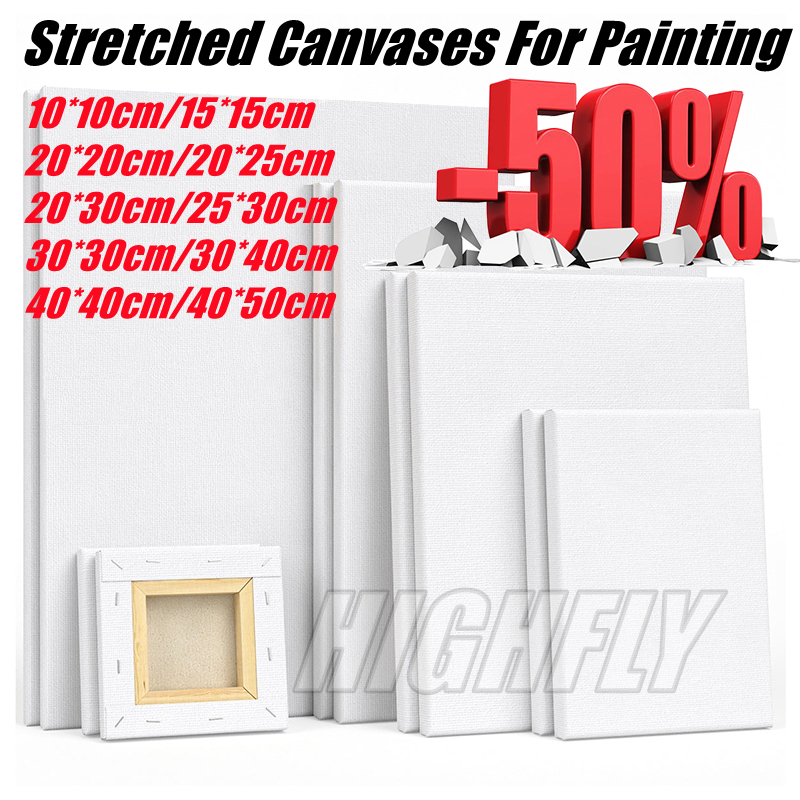 Canvas Painting 100% Cotton Canvas Board For Painting Plain With Wooden ...