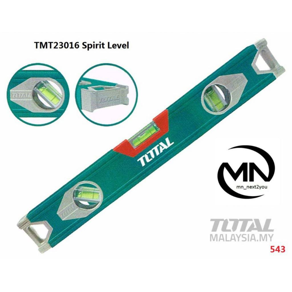 TOTAL Tools TMT23016 Spirit Level 30Cm Aluminum construction level ...