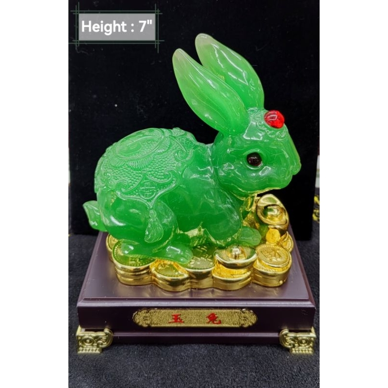 Rabbit Jade Process Wood Stand | Shopee Philippines