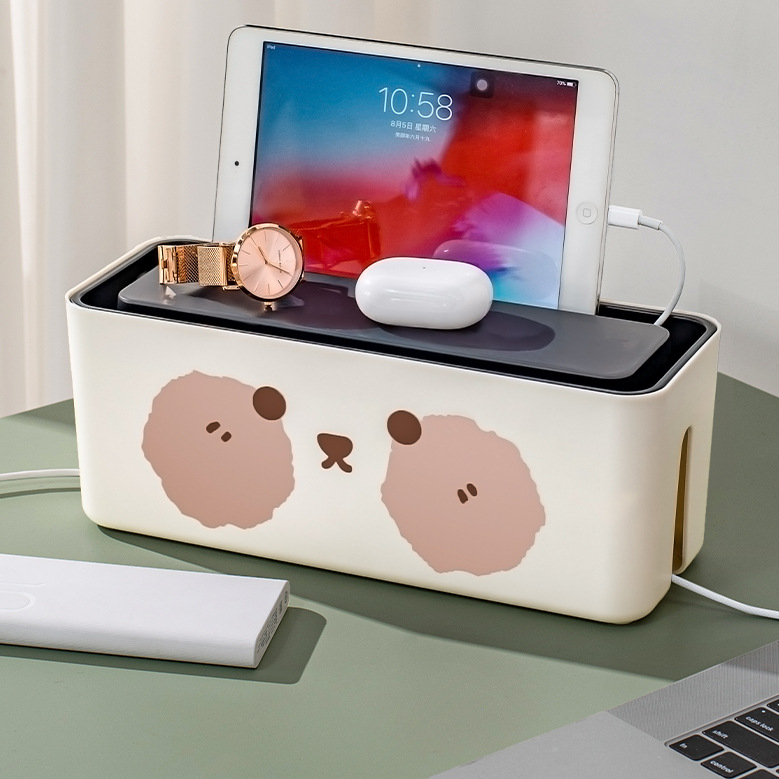 Power cord storage box socket classification box plug board storage box ...