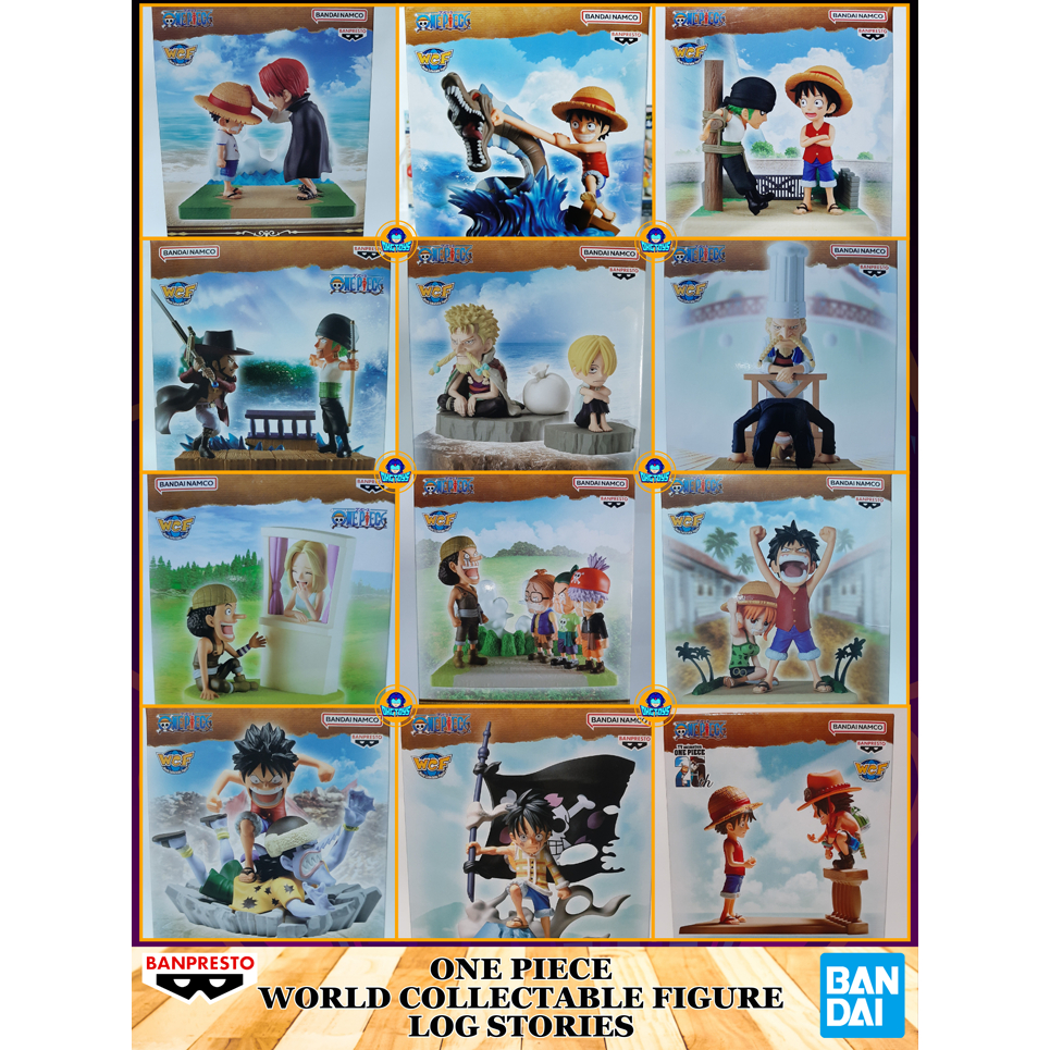 Banpresto World Collectable Log Stories - Figura PVC 8 Cm One Piece, Multicolore BP88986P