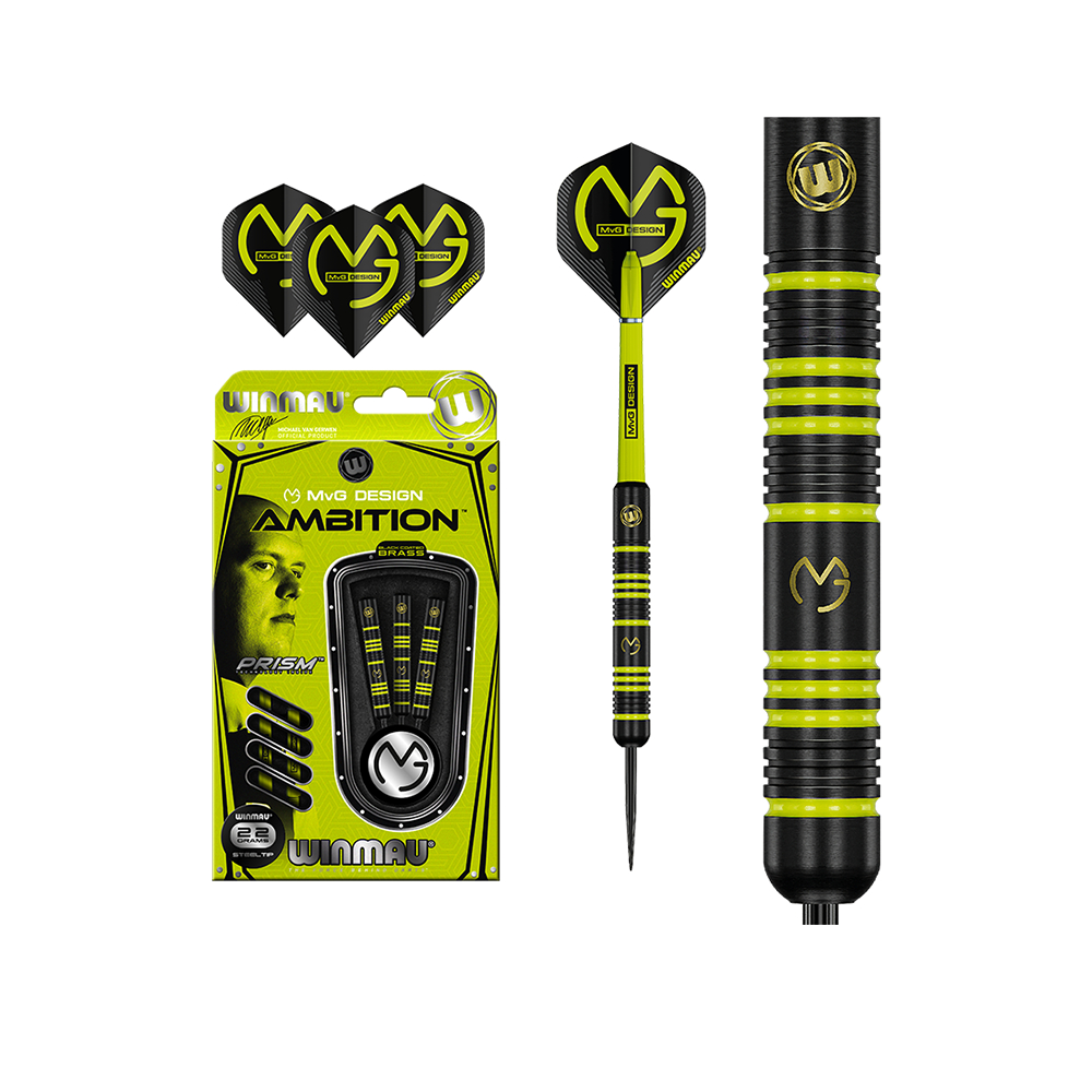 Winmau Mvg Ambition Brass Steel Tip Darts 