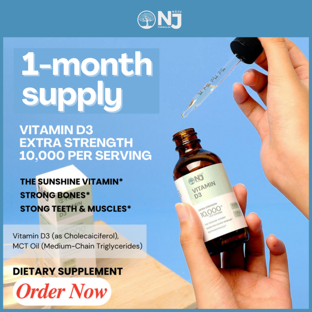 VITAMIN D3 EXTRA STRENGHT 10000IU PER SERVING (BY NAJU FORMULAS) FOR ...