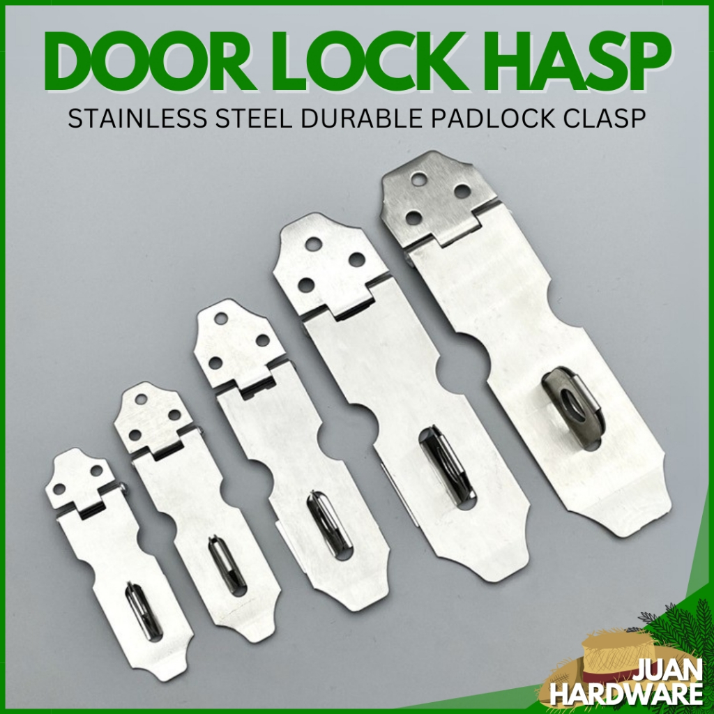 Stainless Safety Door Lock Hasp 1 inch to 4 inches Door Padlock Clasp ...