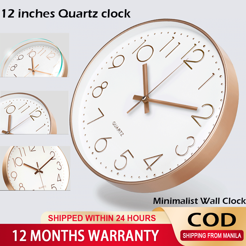 12 inches living room wall clock modern minimalist modern wall clock ...