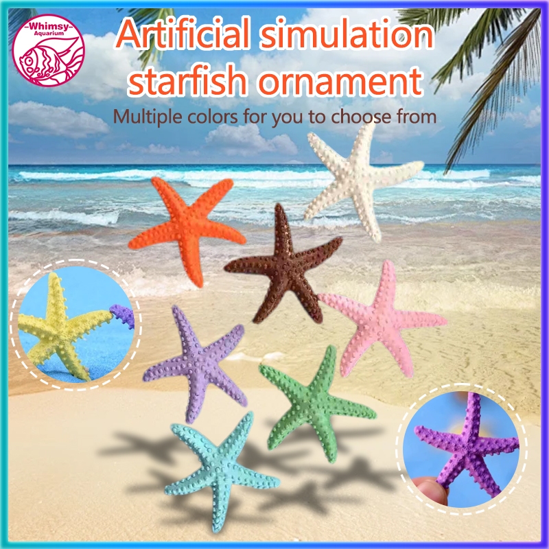 1 Pcs Simulation Starfish DIY Craft Ornament Eco-friendly Plastic Beach ...