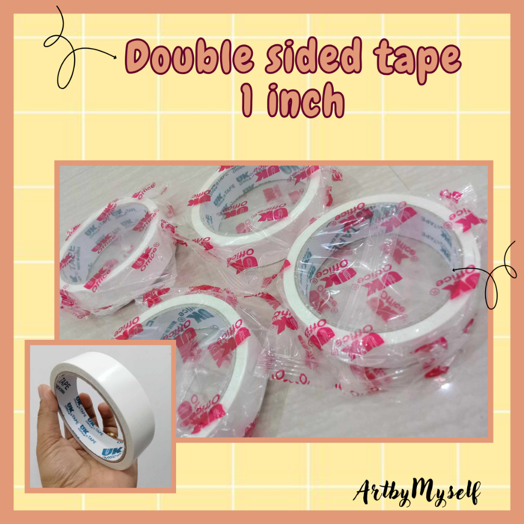 Double sided tape 1 inch | Shopee Philippines