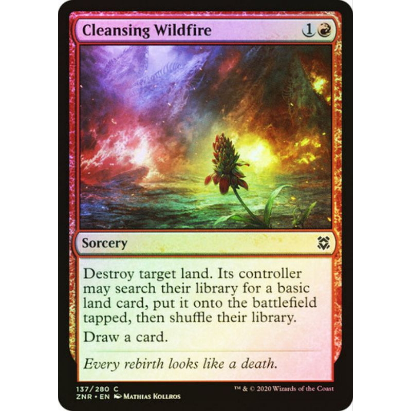 Cleansing Wildfire MTG - Zendikar Rising | Shopee Philippines