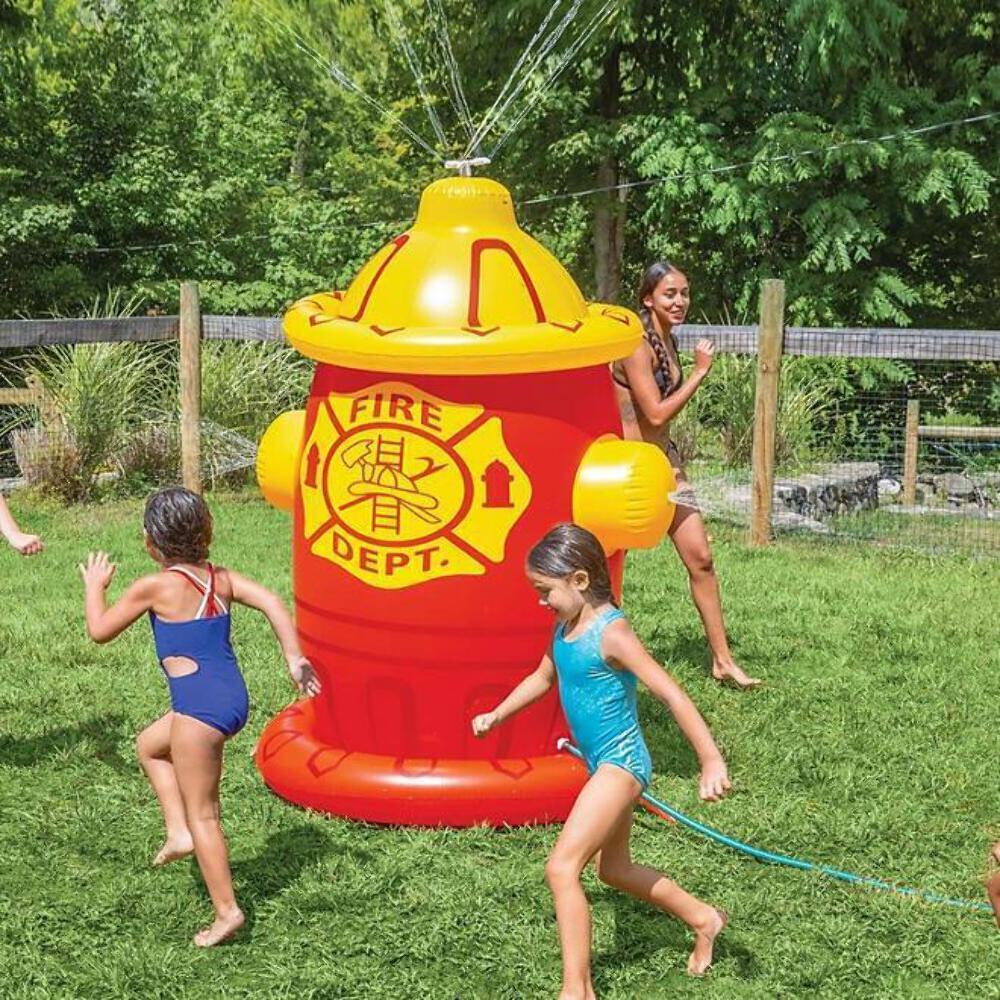 BigMouth Inc. Giant Inflatable Fire Hydrant Backyard Water Sprinkler ...