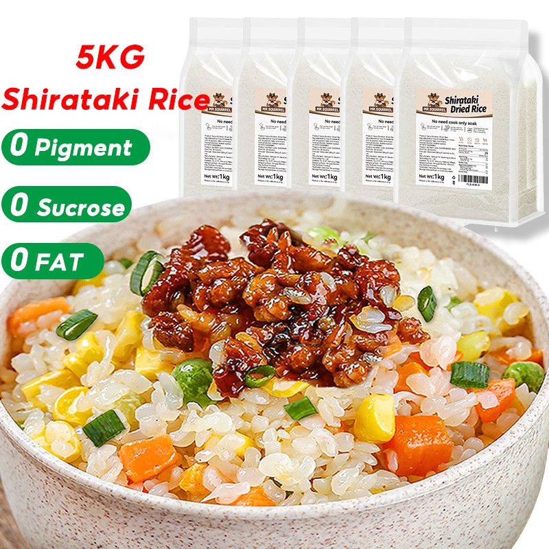 Mr.Squirre 1-5KG Organic Dried Shirataki Rice Konjac Keto Low Carb ...