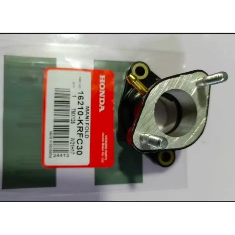 Honda genuine tmx125 alpha intake mani fold /carburetor insulator ...