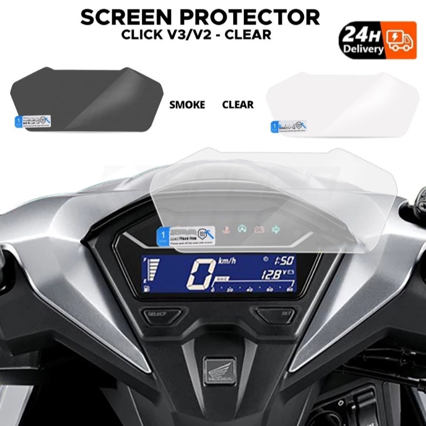 HONDA CLICK V3 CLICK V2 SPEEDOMETER GAUGE SCREEN PROTECTOR ANTI-SCRATCH ...