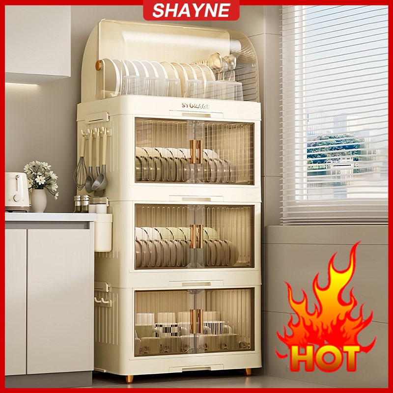 SHAYNE Dish Rack Dish Drainer Dish Cabinet Tableware Cupboards ...