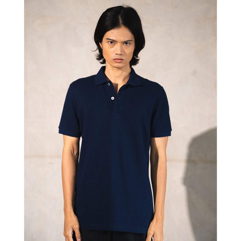 COLLEZIONE C2 Regular FIT 23PCMT1K022 NAVY Pique Polo Shirt Wear Men ...