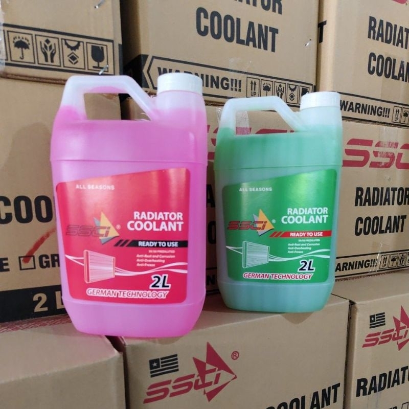 RADIATOR LONG LIFE COOLANT 2 LITERS GREEN /PINK /BLUE SSCI (READY TO ...