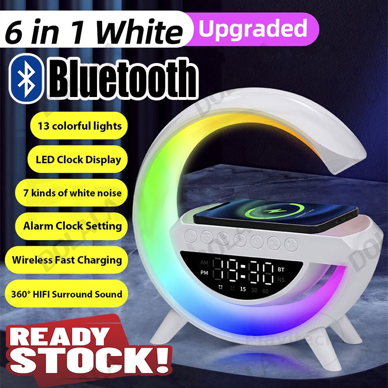 Bluetooth Speaker With Wireless Charging Function Compatible With  IOS/Android Atmosphere Light Night
