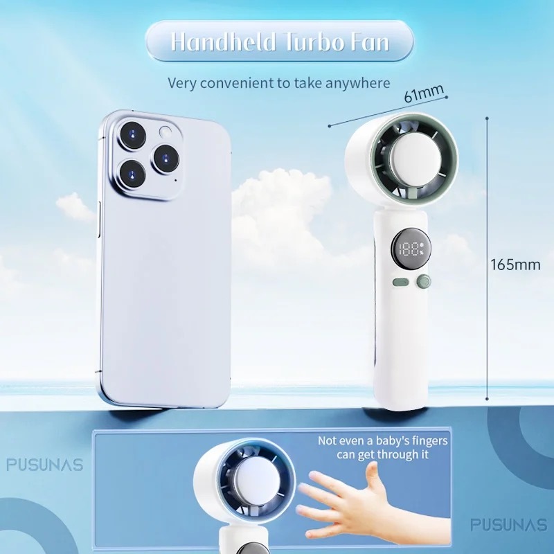 Handheld Fan High speed cooling fan 8000mAh handheld fan Rechargeable ...