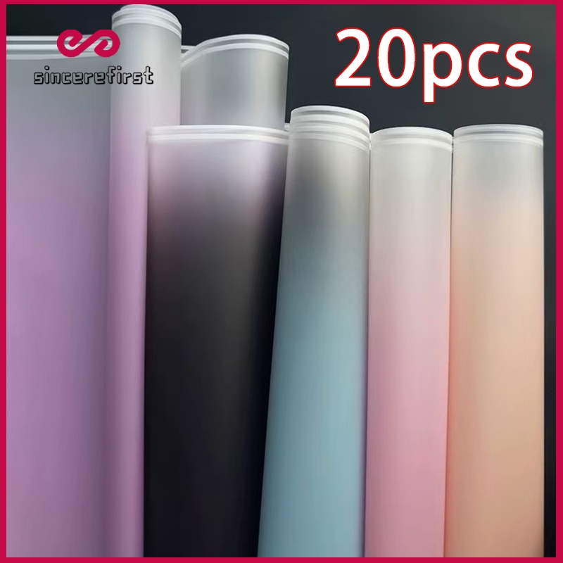 （20Pcs） Gradient Flower Paper Waterproof Packaging Flower Paper Gift ...