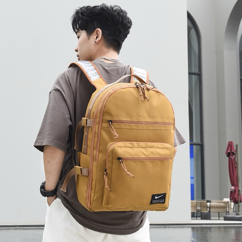 nike air backpack philippines Utility Power Training Nike Utility Backpack Wheat N I K E Air Bubble Strap  And Waterproof Backpack Shopee Philippines