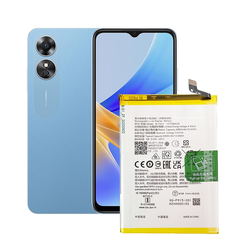 Asuwish Cover Per OPPO A17/A17k Con Anello Porta Carta E Supporto Magnetico - Custodia In TPU Sottile Con Pellicola In Vetro Temperato Inclusa, Protezione Antiurto, Nero - 3