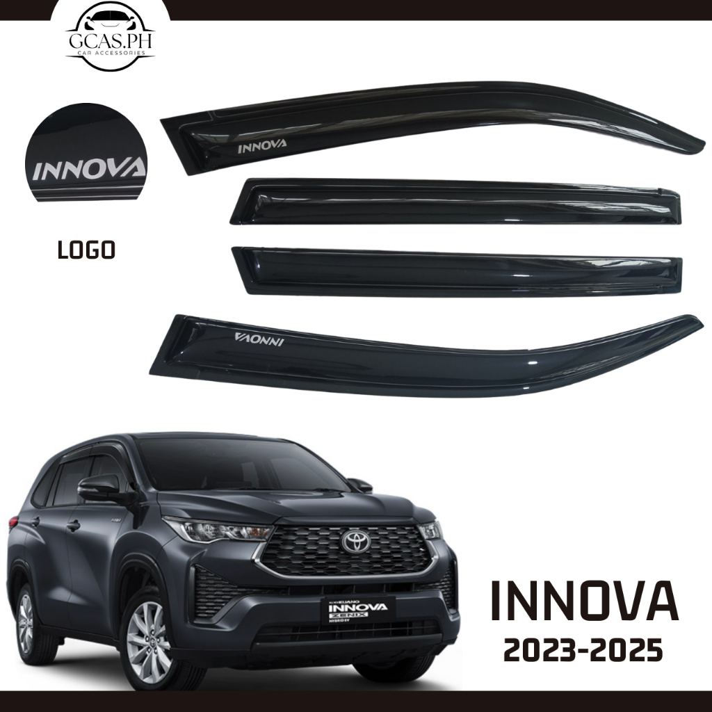 2023-2024 2025 Toyota Innova Zenix Rain Visor, Door Visor, Rain Gutter ...