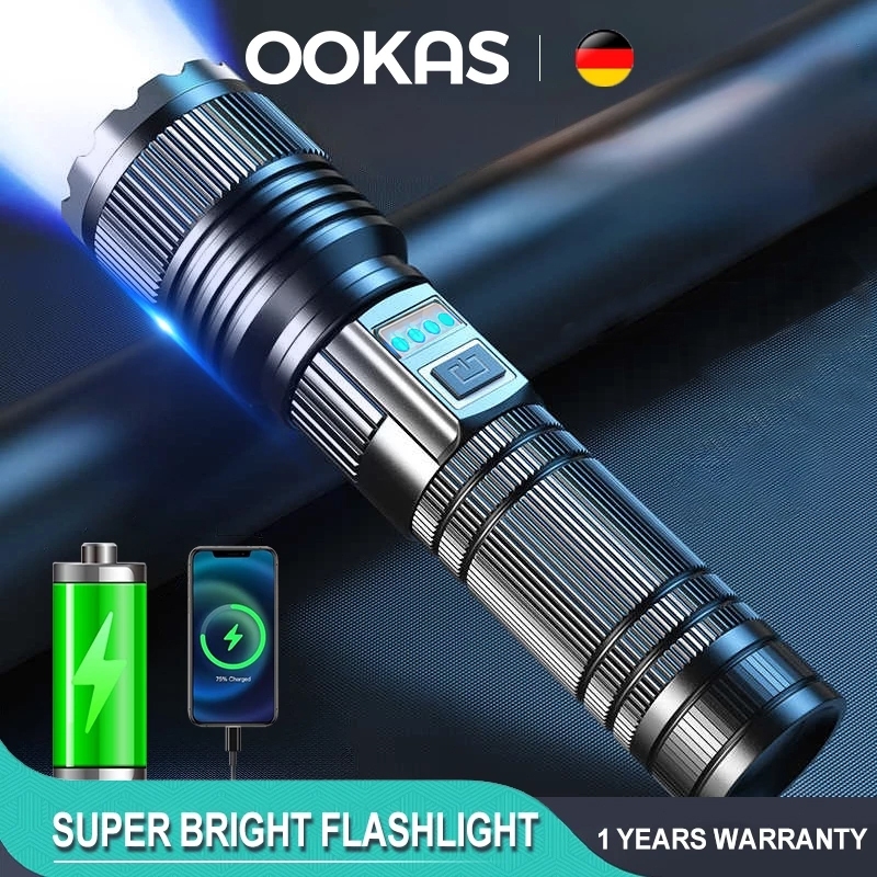 Shop flashlight rechargeable heavy duty for Sale on Shopee Philippines