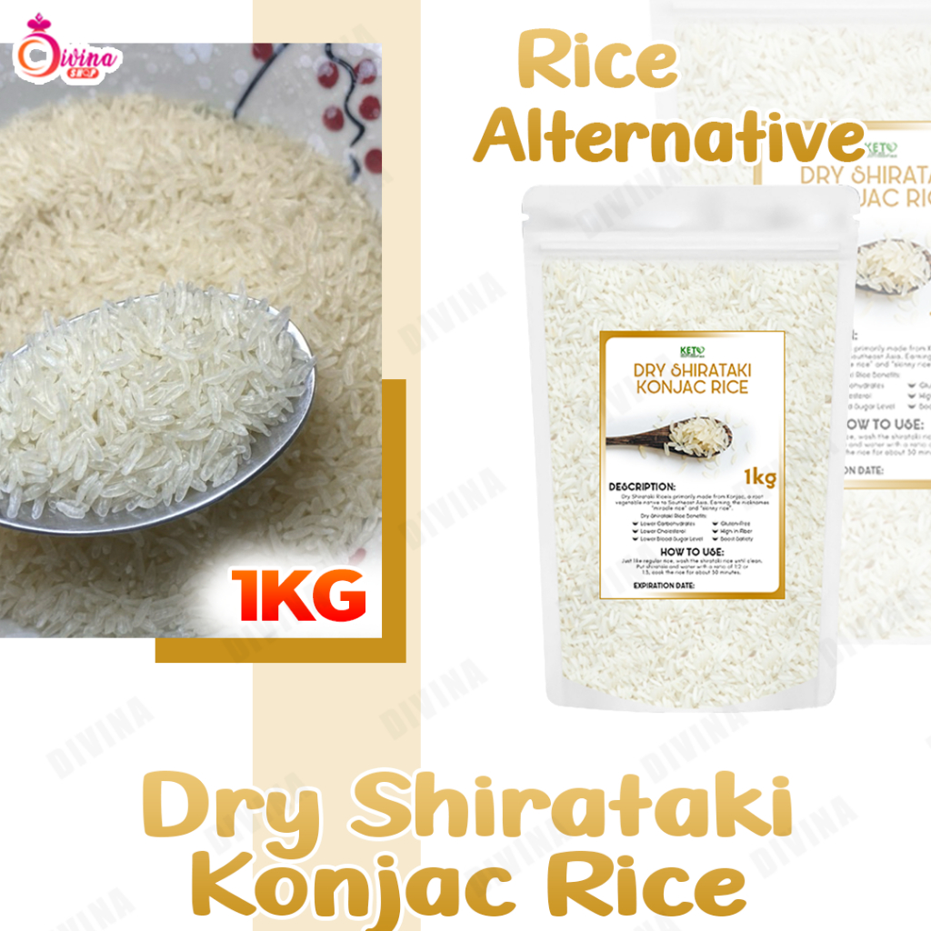 SHIRATAKI RICE — Dry, Dried, Konjac, Rice Alternative, Low Carb ...