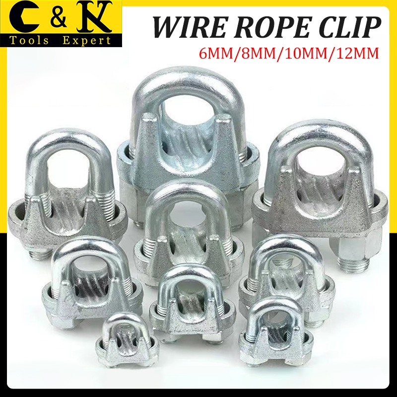 C&K Wire Rope Clip 6mm,8mm,10mm,12mm Galvanized Steel Clip Cable Wire ...