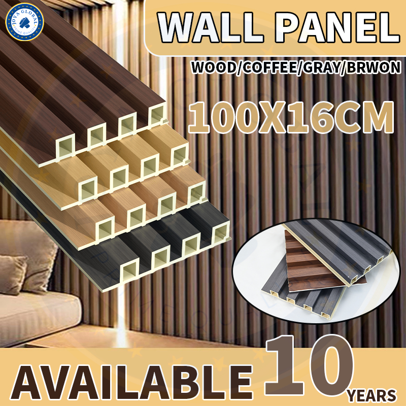 24mm Thick Grille Wall Panels Wood Decoration Waterproof Stylish Wall ...