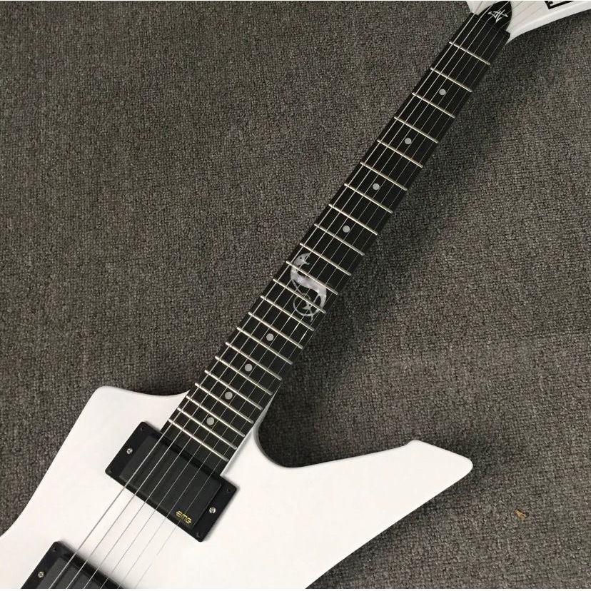 Factory Guitar Explorer ESP Electric Guitar White Solid Body Snake ...