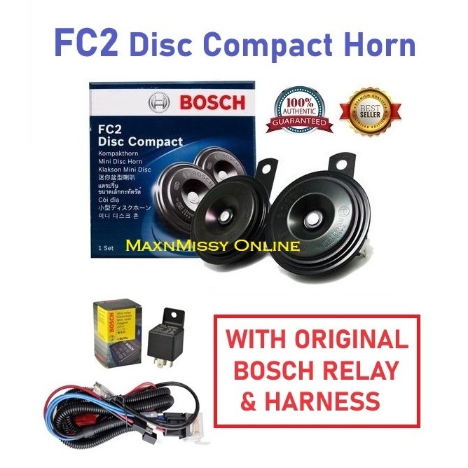 Bosch FC2 Disc Compact Horn 12V | Shopee Philippines