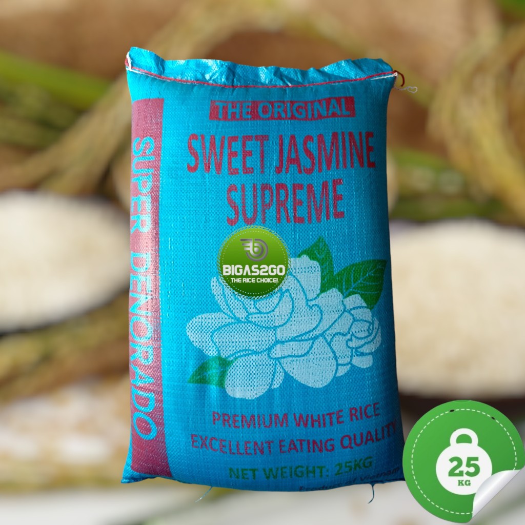 Sweet Jasmine Supreme Rice 25kg | Premium, Aromatic, Soft & Fluffy ...