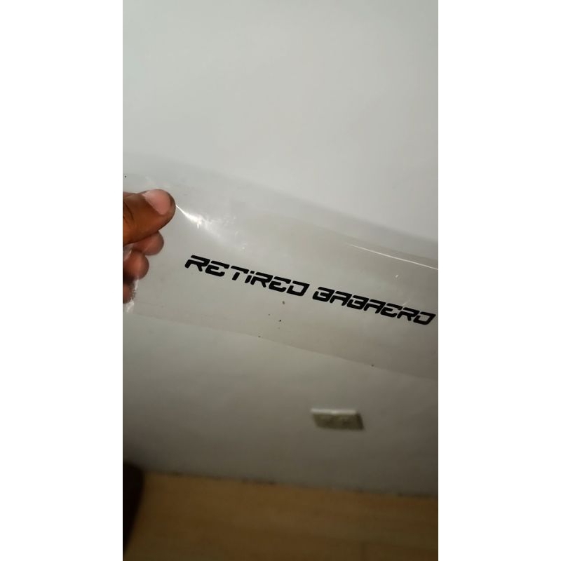 Retired babaero sticker decal for car and motorcycle sticker | Shopee ...
