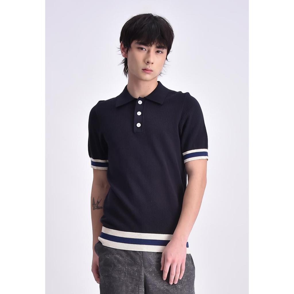 BENCH/ - BIK0286 - Men's Flat Knit Polo Shirt | Shopee Philippines