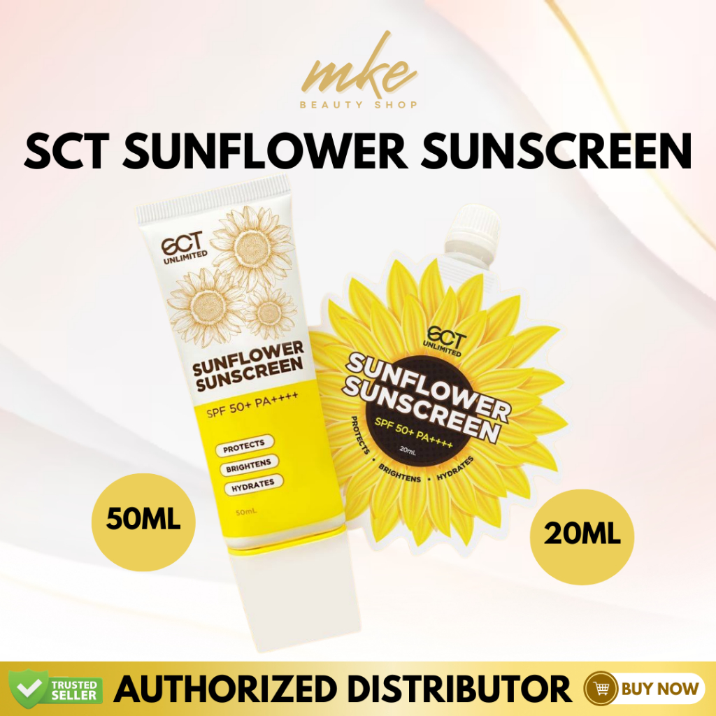 SCT UNLIMITED SUNFLOWER SUNSCREEN 50ML & 20ML | Protective SPF ...
