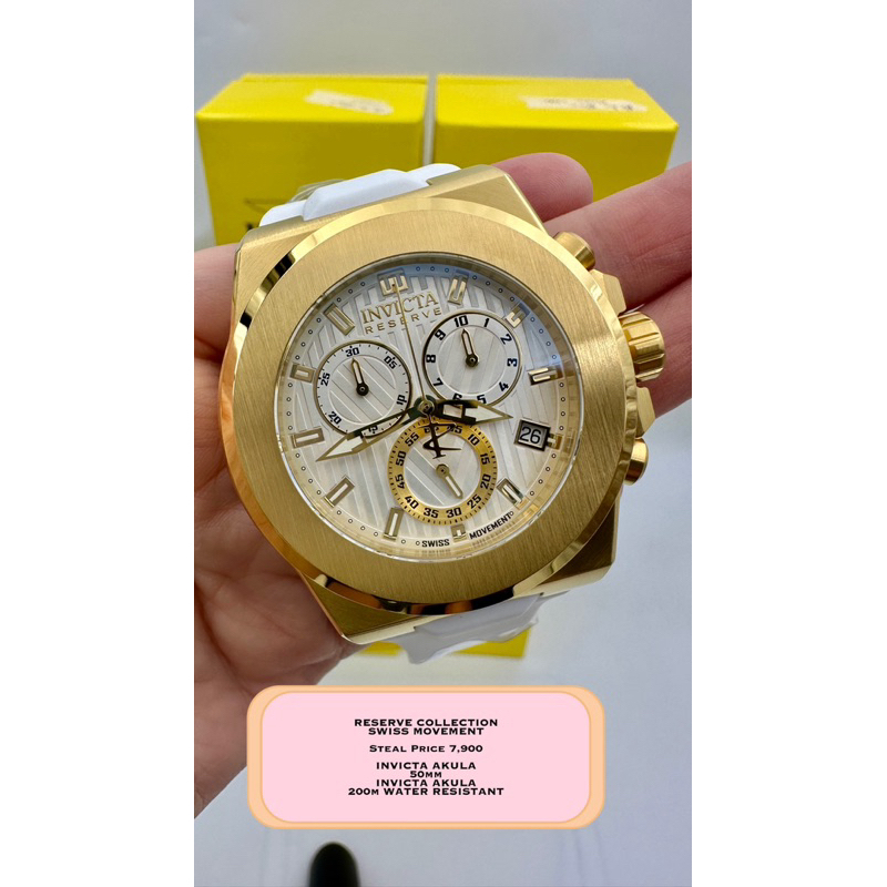 Invicta Reserve Akula 50mm Swiss Quartz Chrono Bracelet Watch main image 1